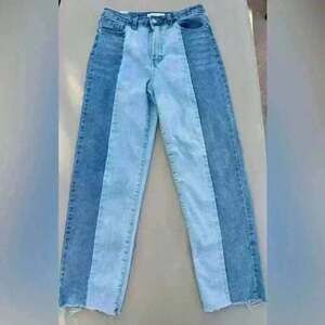 Almost famous 2 Tone Color Block Jeans Jr. size 5